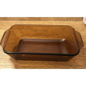 Anchor Hocking 441 USA Amber Loaf Bread Pan 1 Quart 5x9 Oven Microwave Safe‎